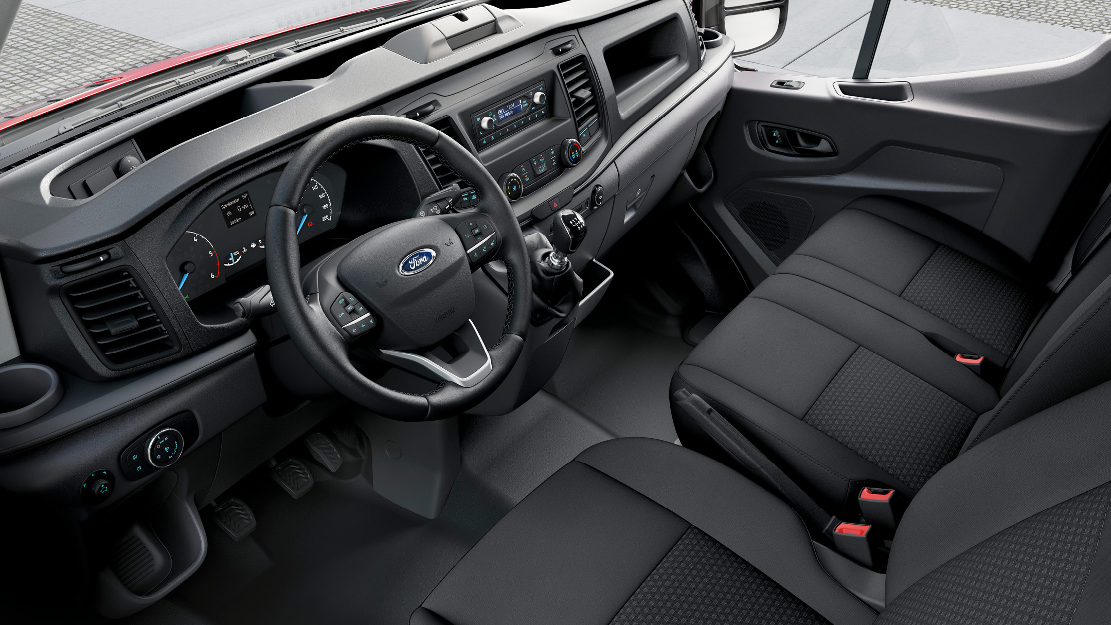 New Ford Transit Van interior cabin