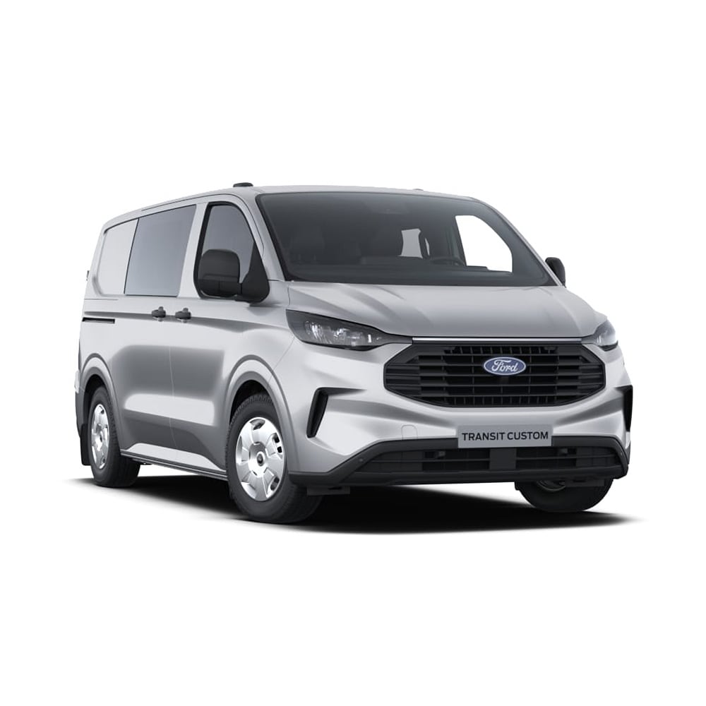 Tmavě šedý Ford Transit Custom DCiV Trend. 