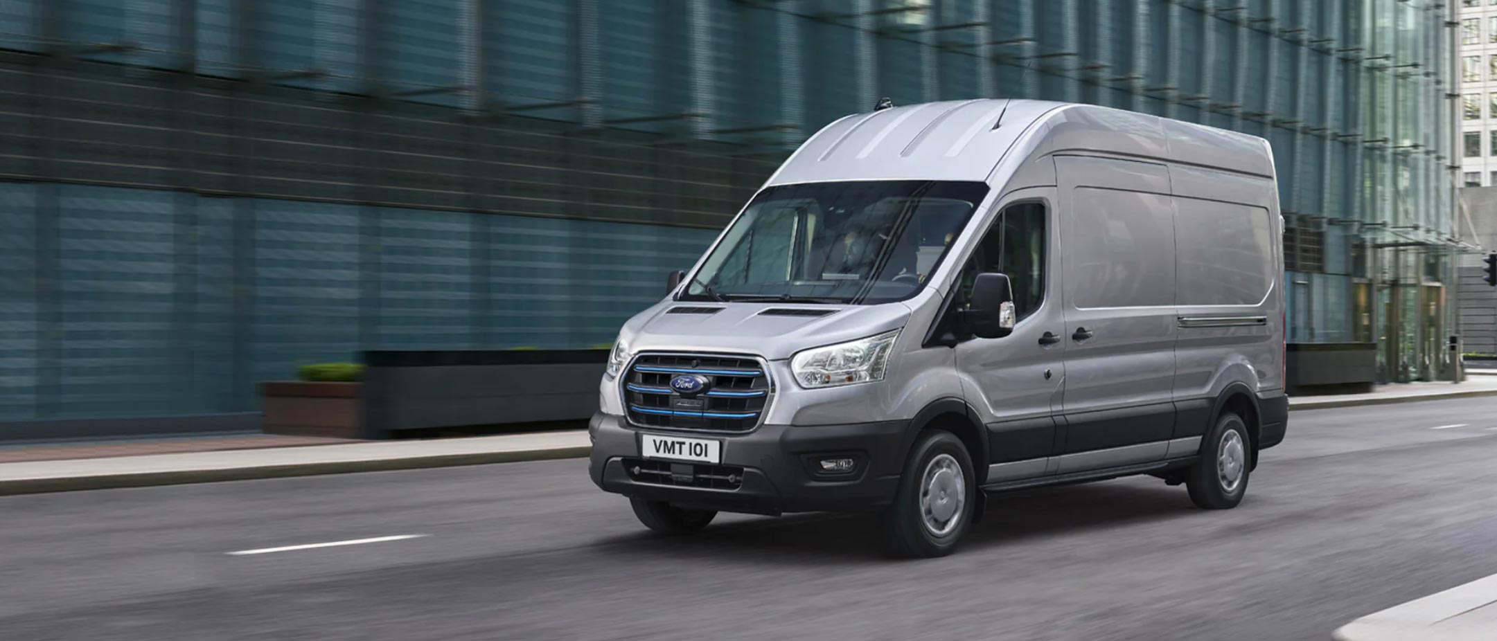 Red Ford Transit Custom