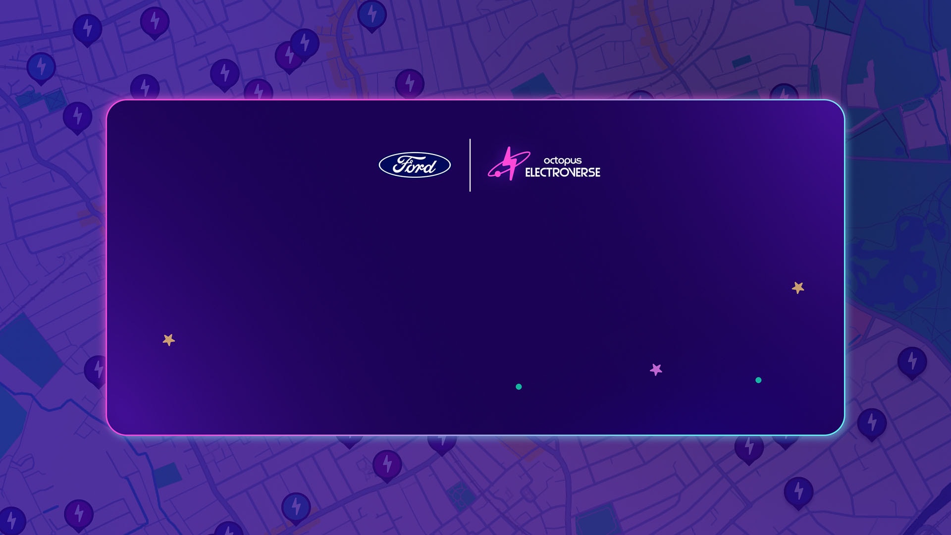 Ford and Octopus Electroverse logos highlighting a new partnership to make public charging for business EV fleets easier.