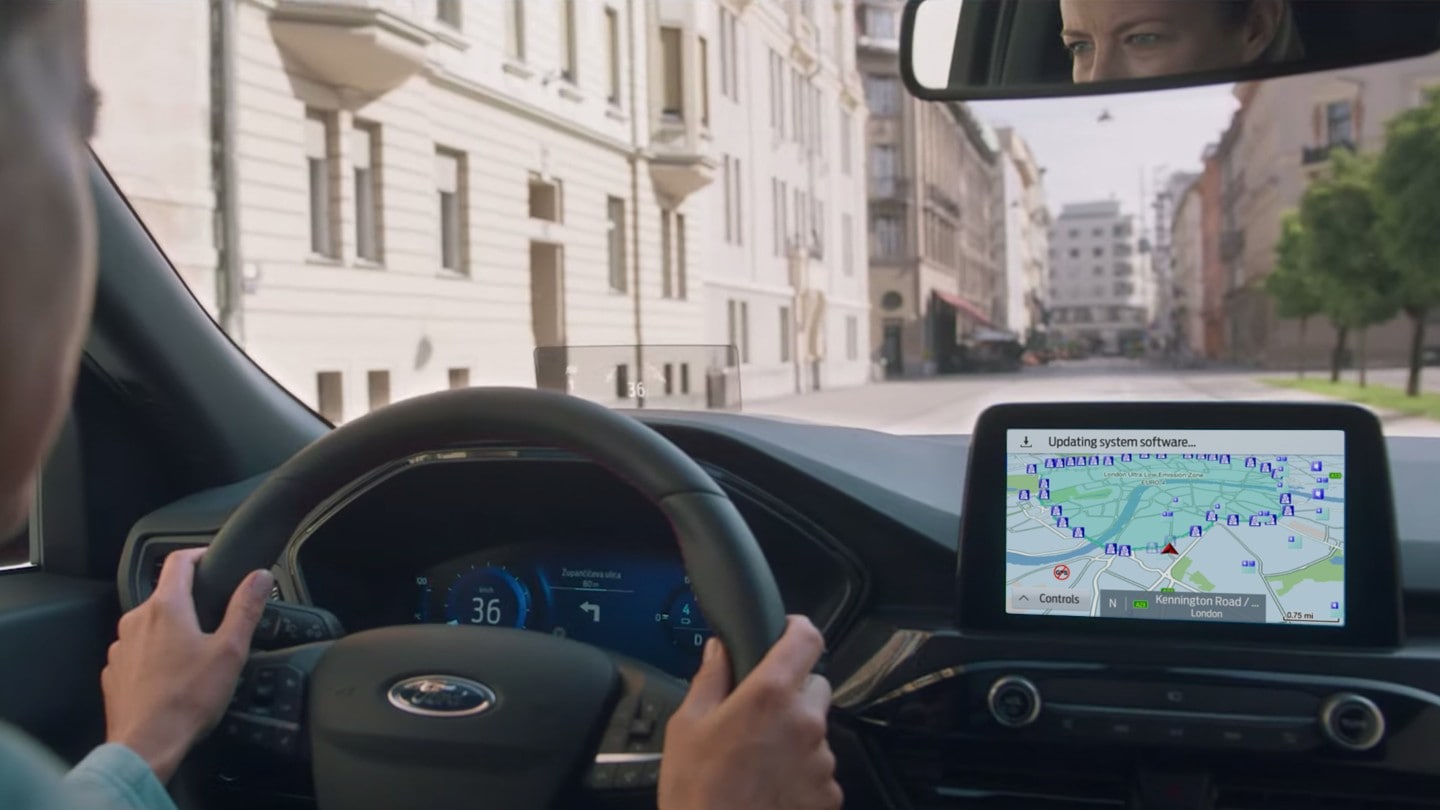 Ford Kuga displaying Geofencing