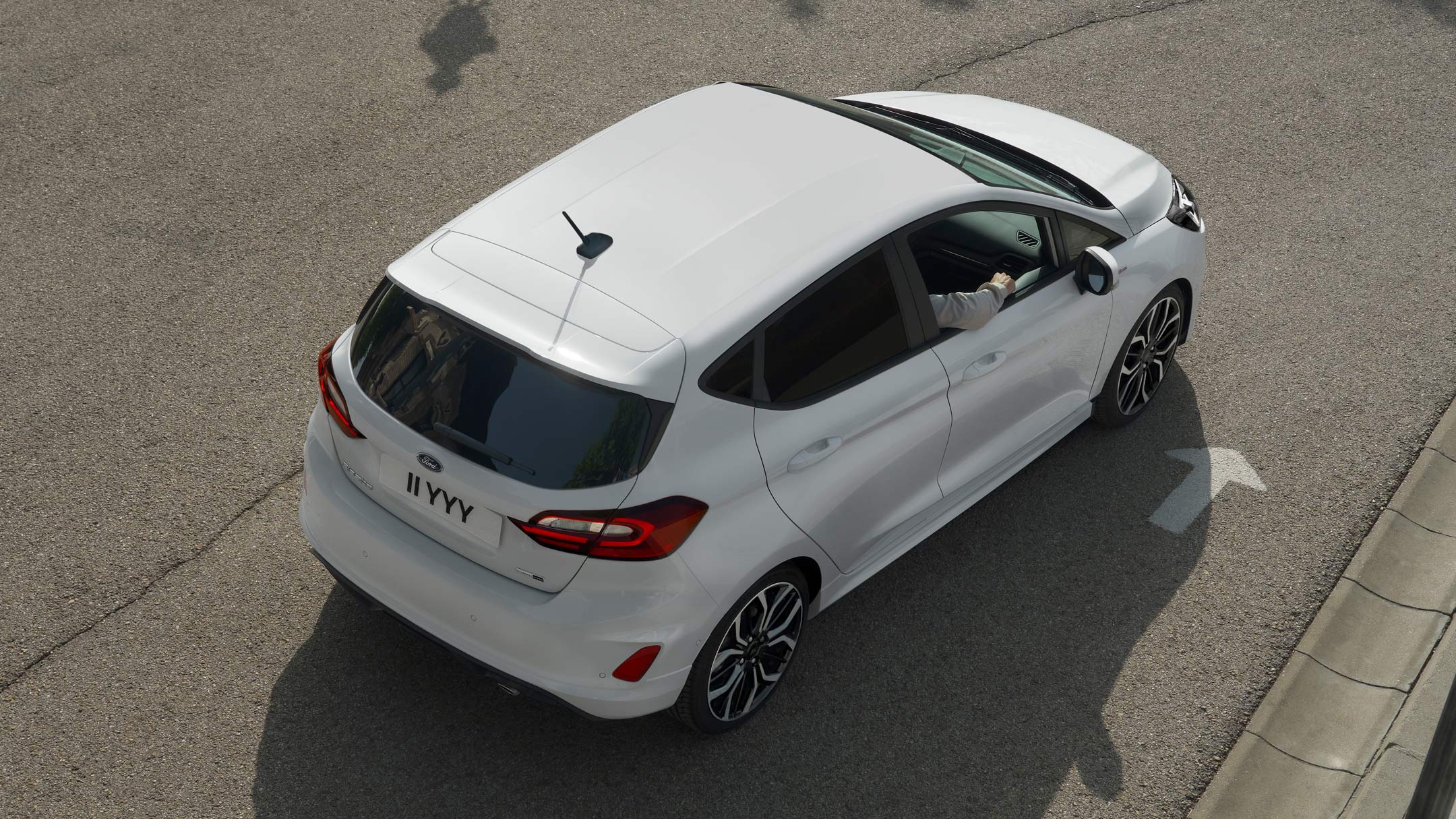 Ford Fiesta overhead view