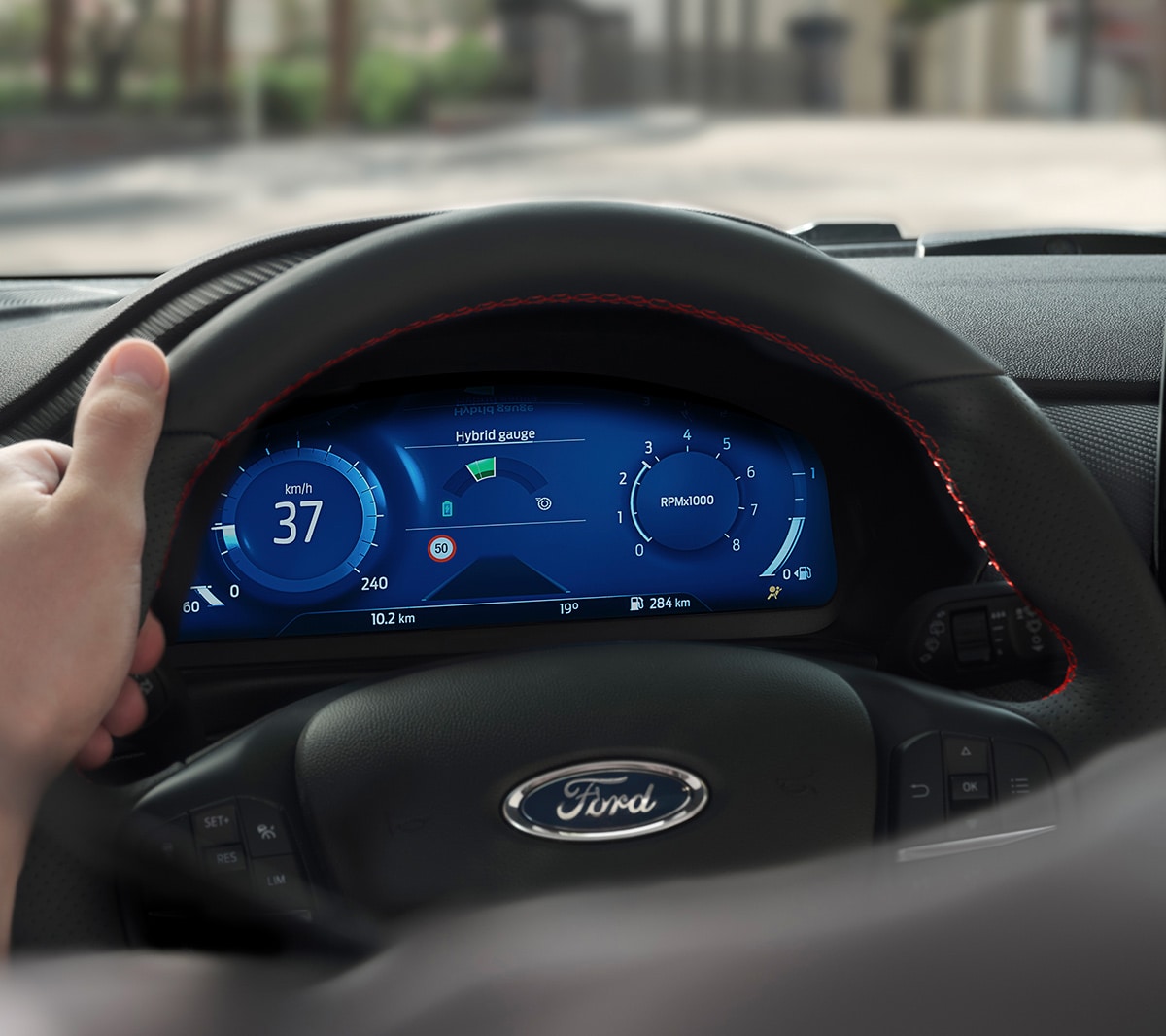 Ford Fiesta zobrazující volitelné jízdní režimy