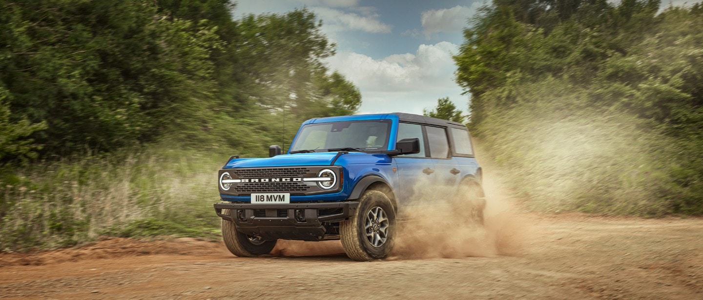 Ford Bronco driving off-road