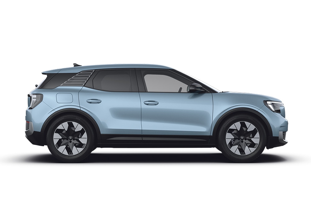 Modrý Ford Explorer coby součást rodinných vozů Ford.