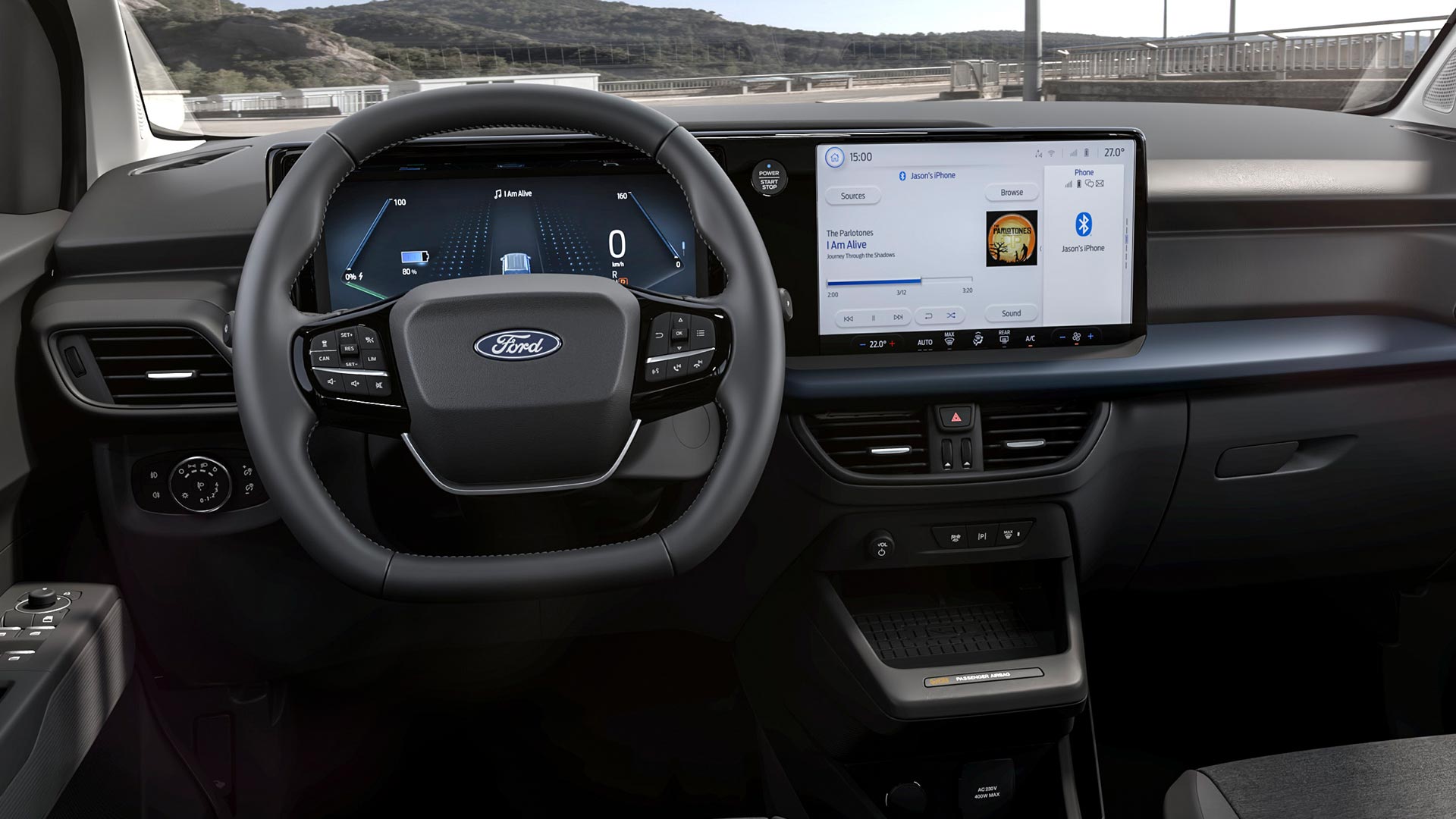 Ford E-Tourneo Courier interiér a dotyková obrazovka