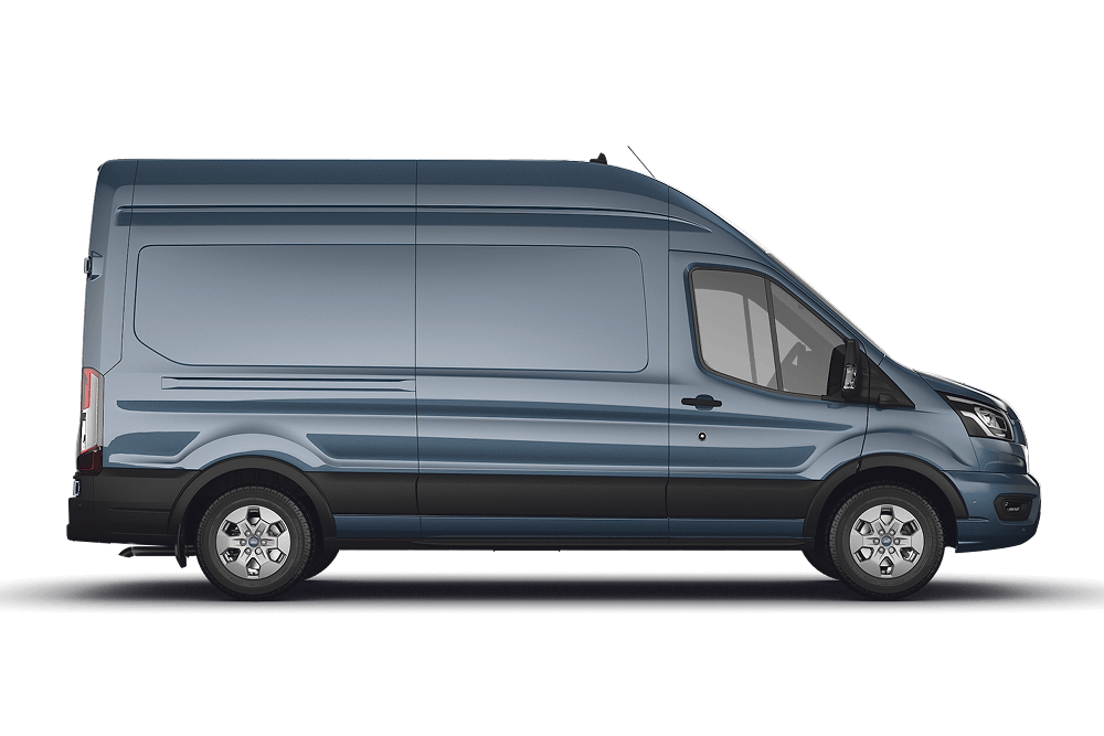 Pohled z boku na Ford Transit