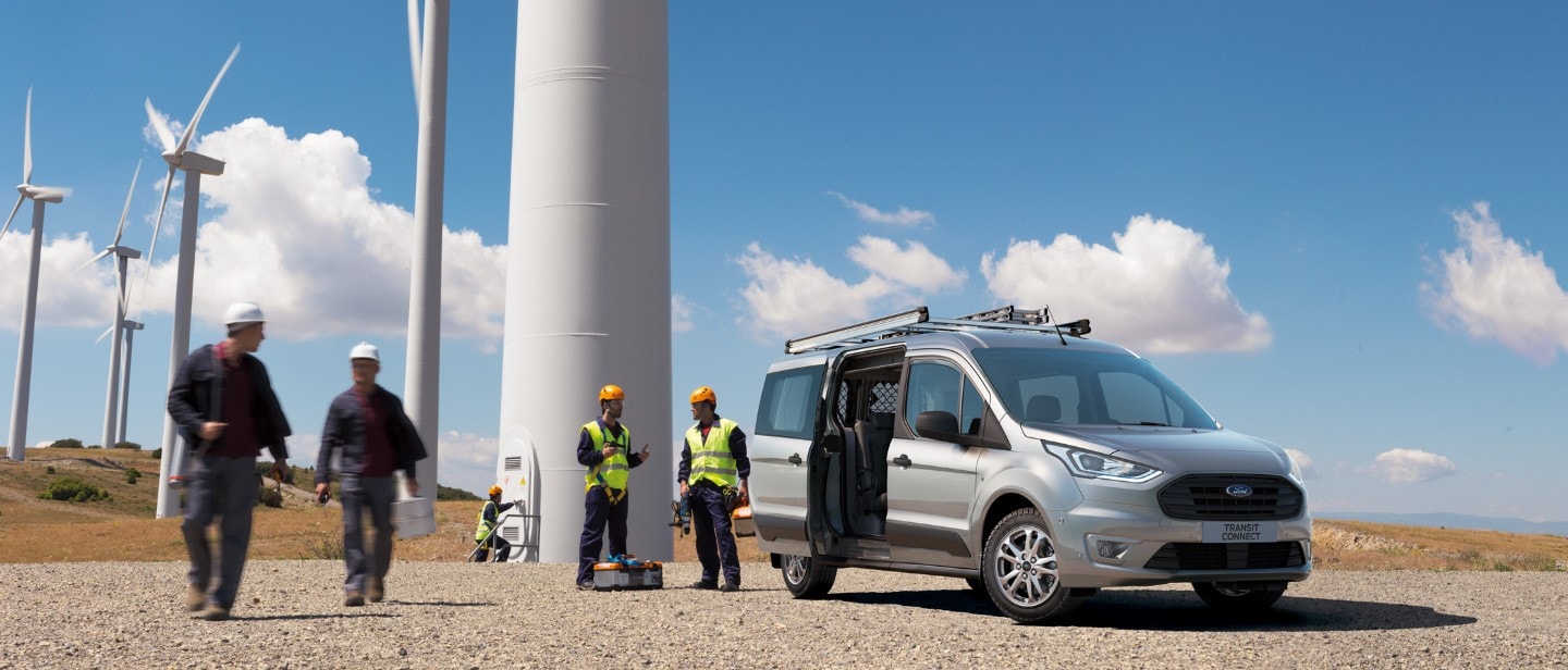 New silver Ford Transit Connect Active front view