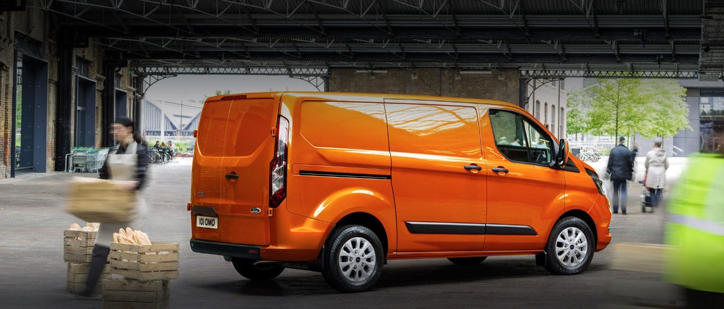 New Orange Ford Transit Custom