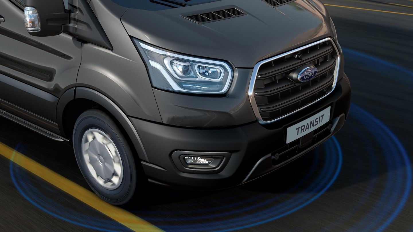 Ford Transit a systém udržování v jízdním pruhu