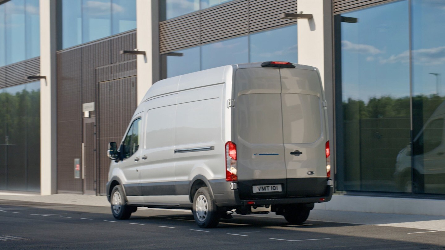 All-New Ford E-Transit parked on city road