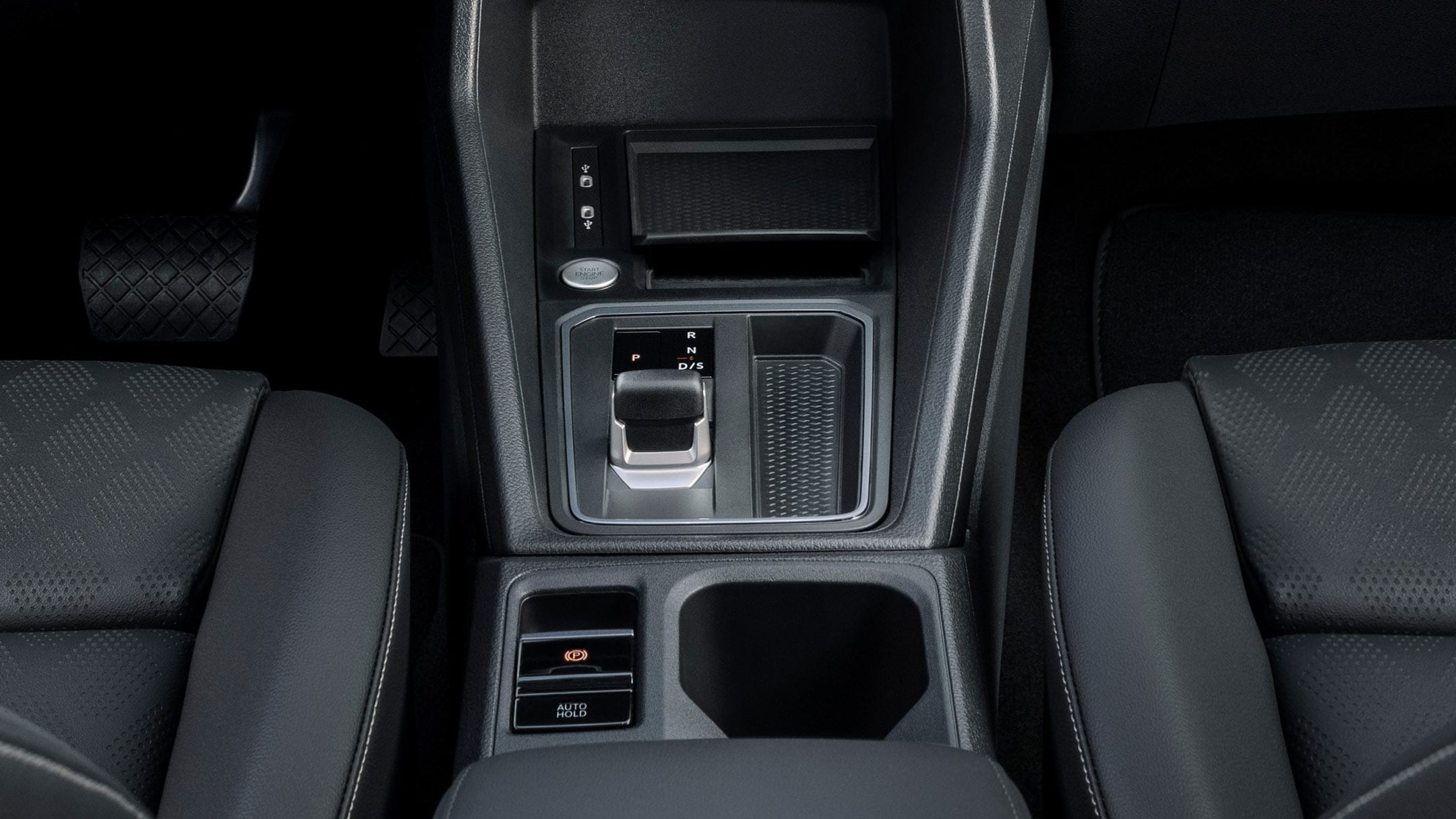 Interior photo showing the automatic transmission module