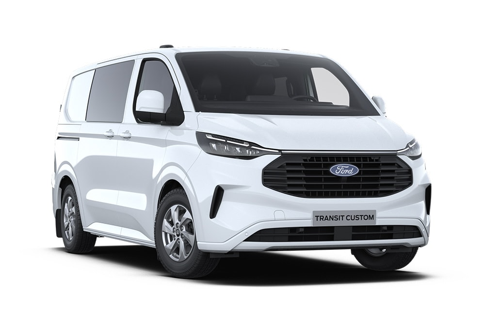 Bílý Ford Transit Custom DCiV.
