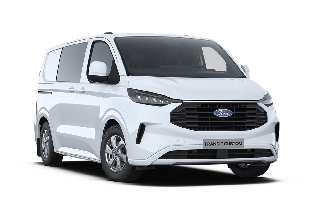 Bílý Ford Transit Custom DCiV.