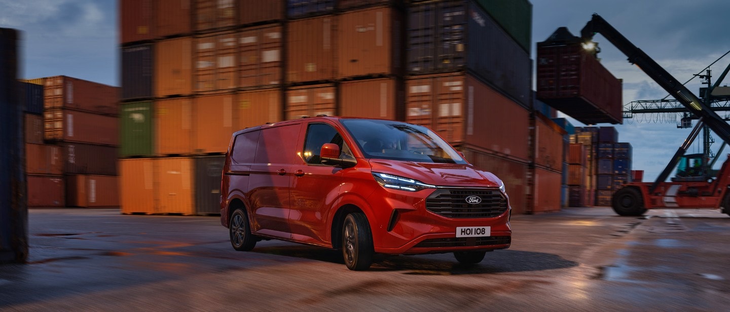 Ford Transit Custom in the evening