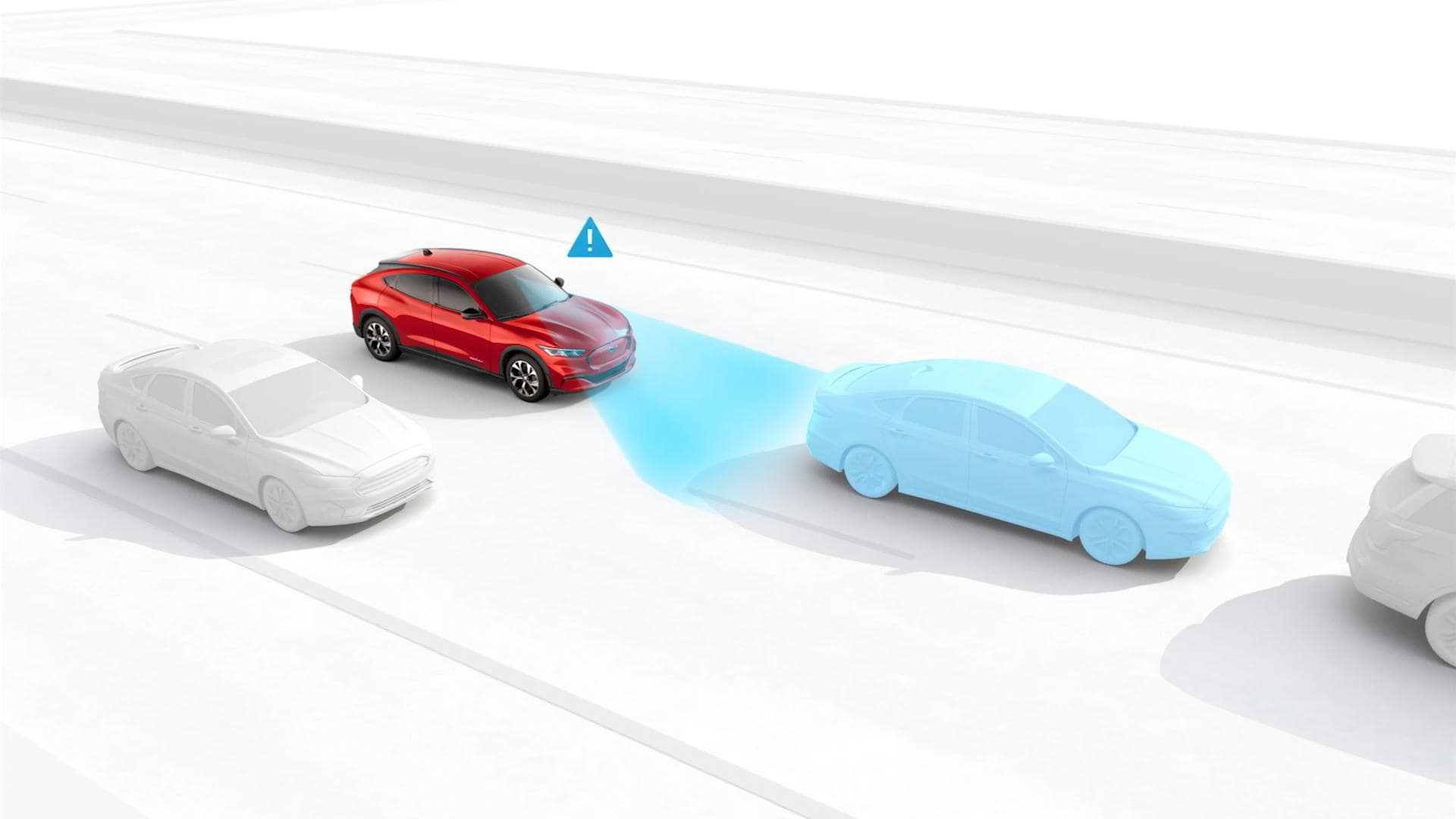 Grafické znázornění sledování bdělosti řidiče na vozidle Ford.