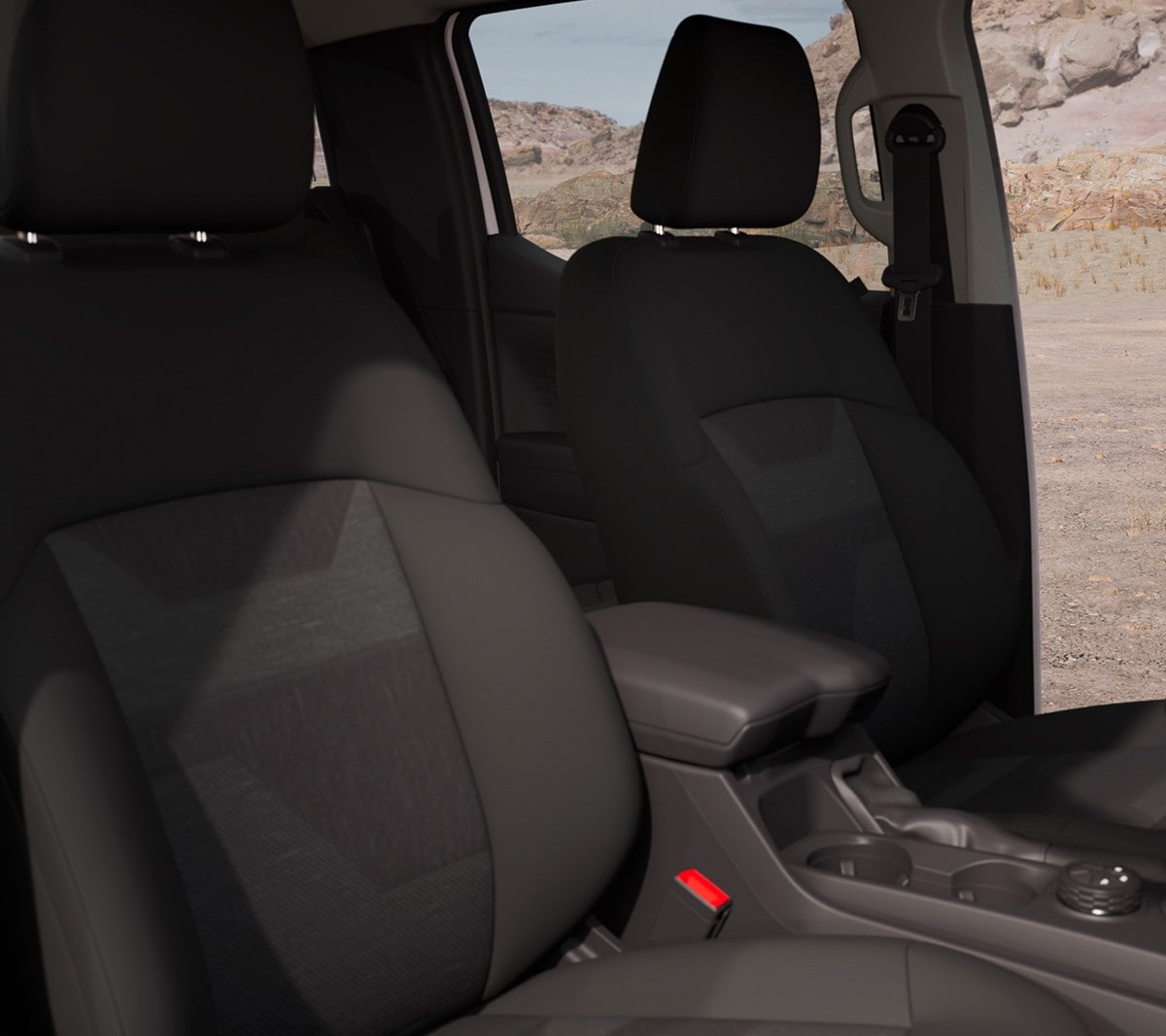 Zadní sedadla modelu Ford Ranger v barvě bílá Frozen