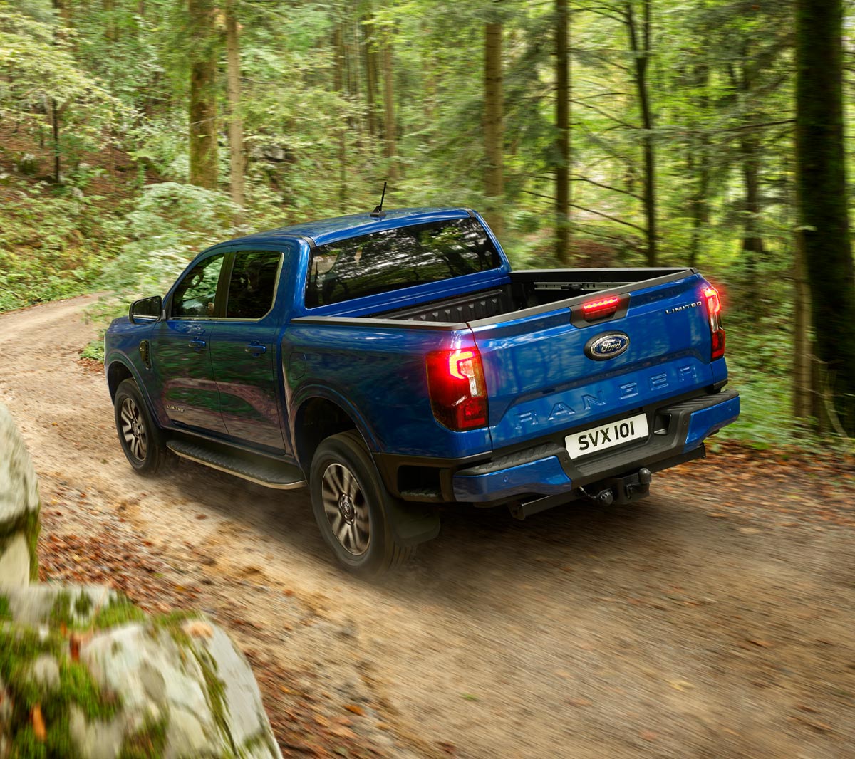 ¾ zadní pohled na exteriér nového modelu Ford Ranger