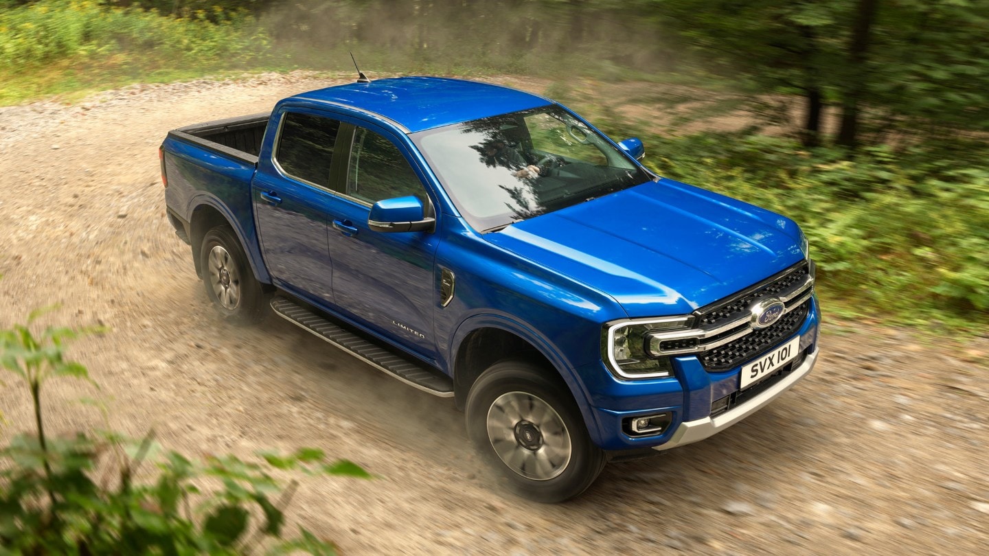 ¾ přední pohled na exteriér nového modelu Ford Ranger