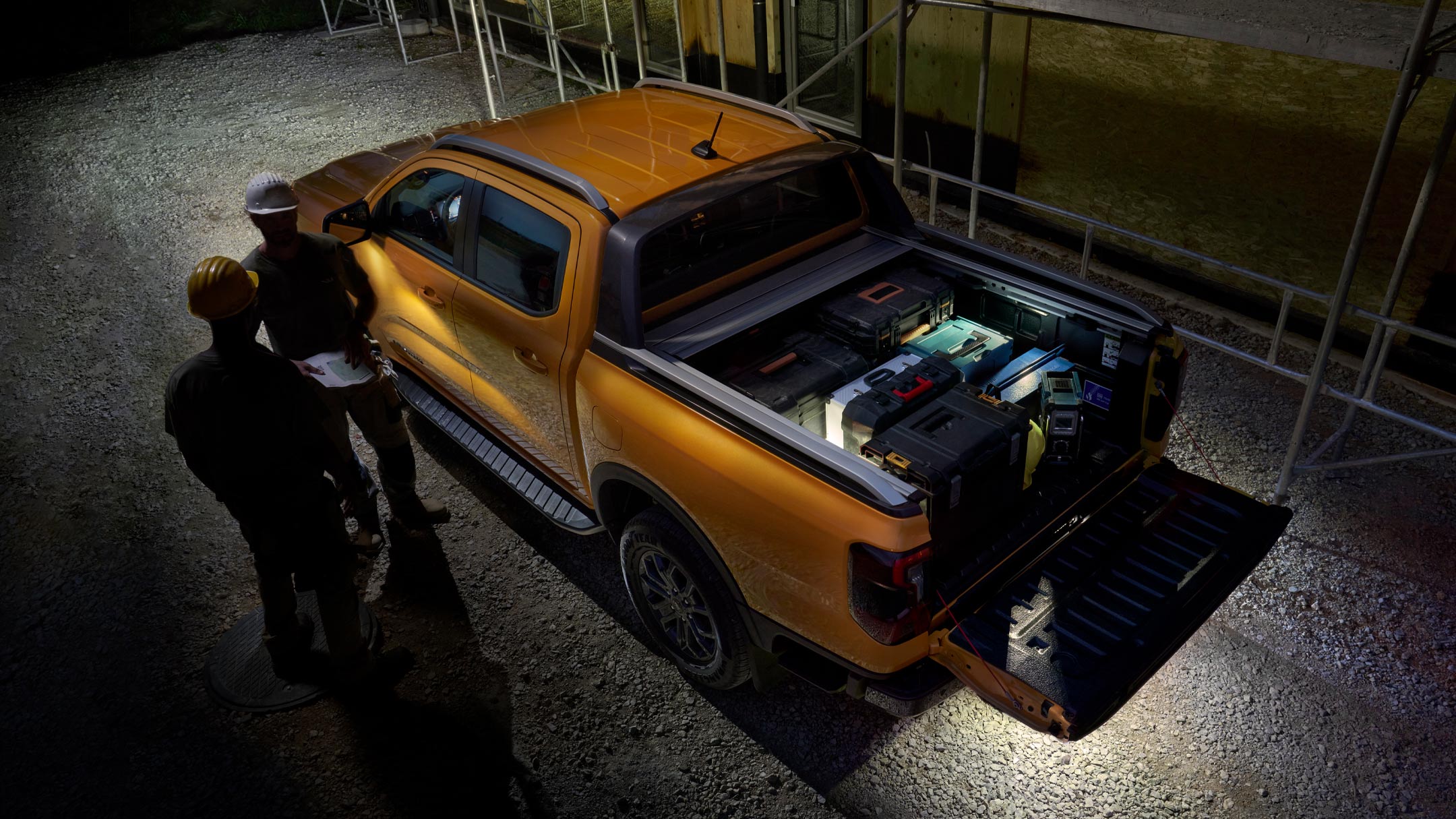 Sektorové osvětlení modelu Ford Ranger Wildtrak