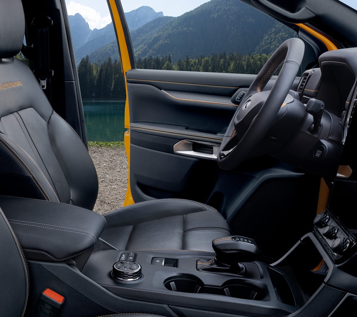 Přední sedadla modelu Ford Ranger Wildtrak